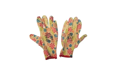 Rękawice Ogrodowe Damskie RNITFLOW w Kwiaty - Ochrona i Styl w Twoim Ogrodzie