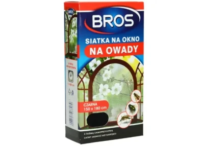 Siatka na okno 150x180 czarna - Bros
