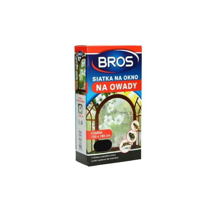Siatka na okno 150x180 czarna - Bros