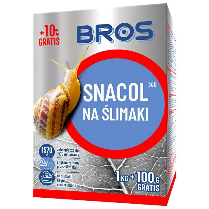 Snacol 3GB na ślimaki 1kg+100g - Bros