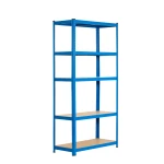 REGAŁ MAGAZYNOWY NIEBIESKI 150x70x30 GARAŻOWY GARAŻ PIWNICA MAGAZYN 875 kg