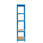 REGAŁ MAGAZYNOWY NIEBIESKI 150x70x30 GARAŻOWY GARAŻ PIWNICA MAGAZYN 875 kg