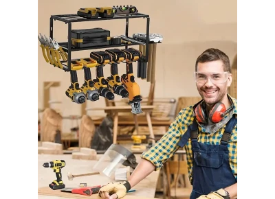 REGAŁ GARAŻOWY ŚCIENNY PÓŁKA WIESZAK ORGANIZER NA ELEKTRONARZĘDZIA MOCNY