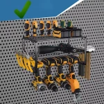 REGAŁ GARAŻOWY ŚCIENNY PÓŁKA WIESZAK ORGANIZER NA ELEKTRONARZĘDZIA MOCNY
