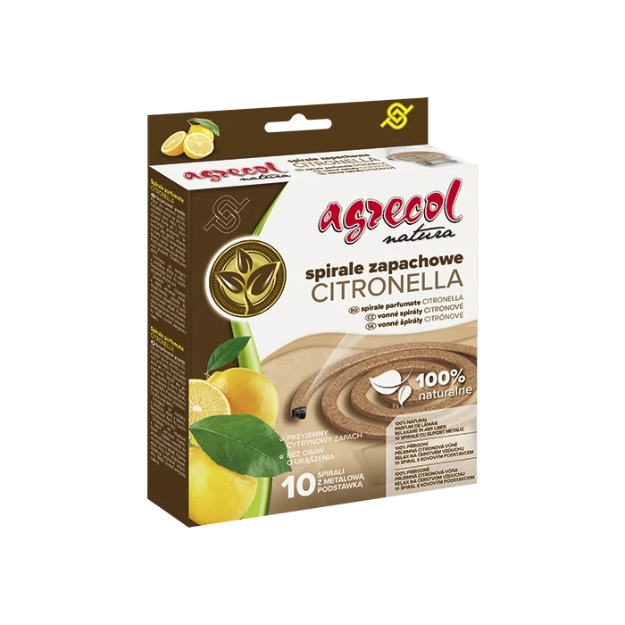Agrecol NATURA spirale zapachowe CITRONELLA - 10 szt.