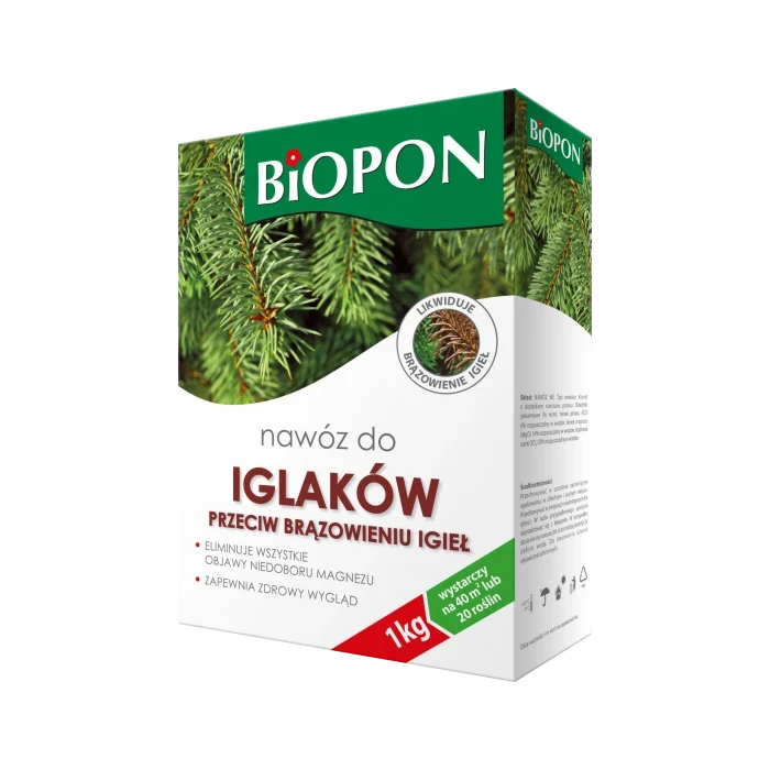 Nawóz do iglaków przeciw brązowieniu igieł 1kg