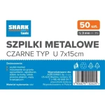 SHARK SZPILKI METALOWE 7x15CM 50 SZT. 3MM CZARNE