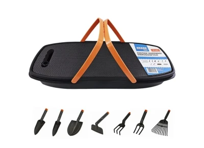 SHARK ZESTAW 10SZT. NARZĘDZI OGRODOWYCH Z KOSZEM