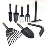 SHARK ZESTAW 10SZT. NARZĘDZI OGRODOWYCH Z KOSZEM