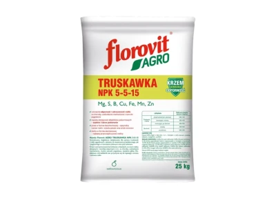 Florovit Agro Truskawka NPK 5:5:15 worek 25 KG