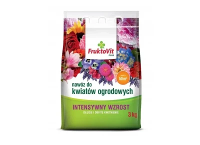 Fruktovit nawóz do kwiatów ogrodowych 3kg worek