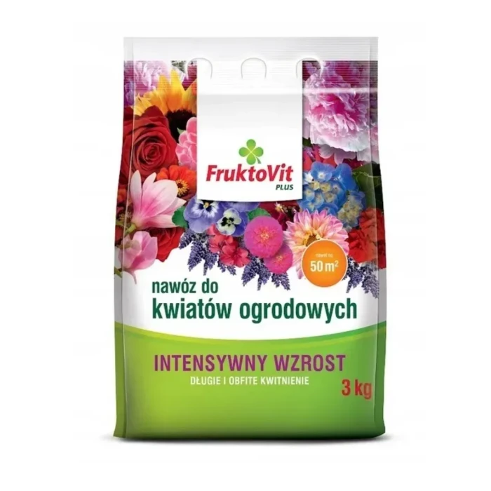 Fruktovit nawóz do kwiatów ogrodowych 3kg worek
