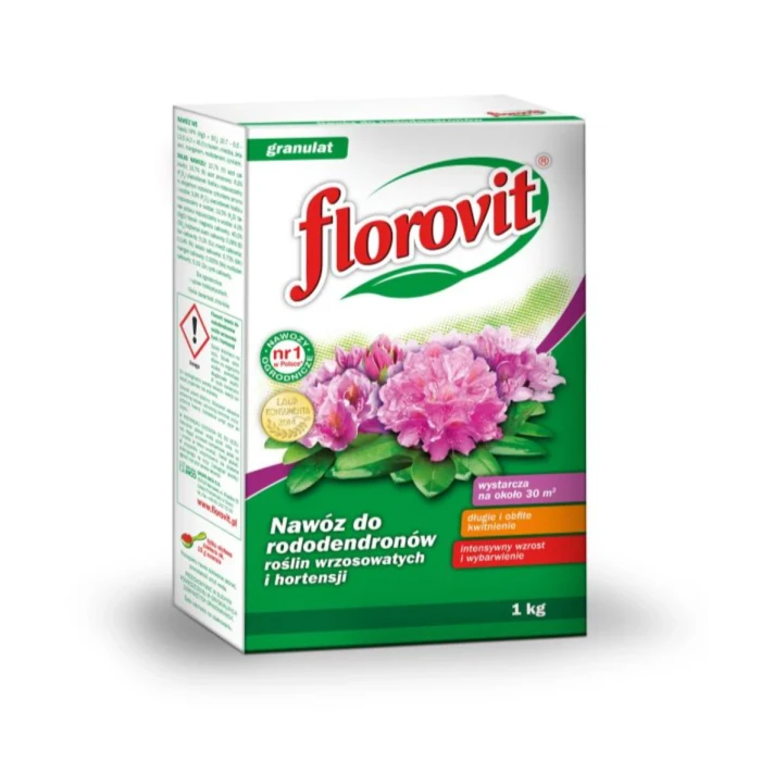 Florovit nawóz do rododendronów, roślin wrzosowatych i hortensji 1kg karton