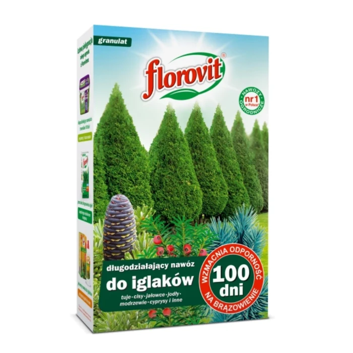 Florovit nawóz długodziałający do iglaków 100 dni 1kg karton