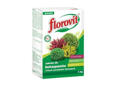 Florovit nawóz do bukszpanów i innych żywopłotów liściastych 1kg karton
