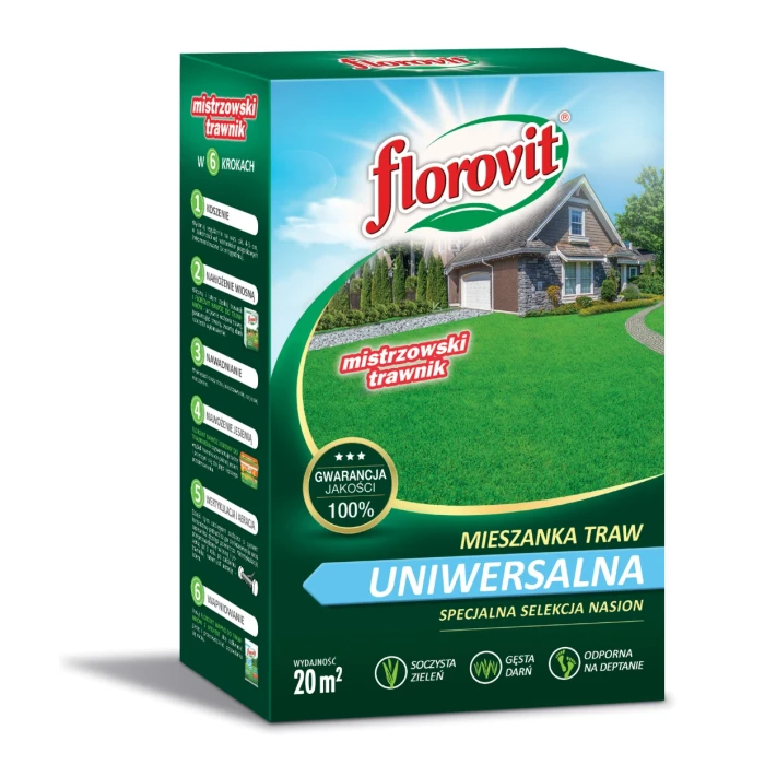 Florovit mieszanka traw uniwersalna 0,5kg karton
