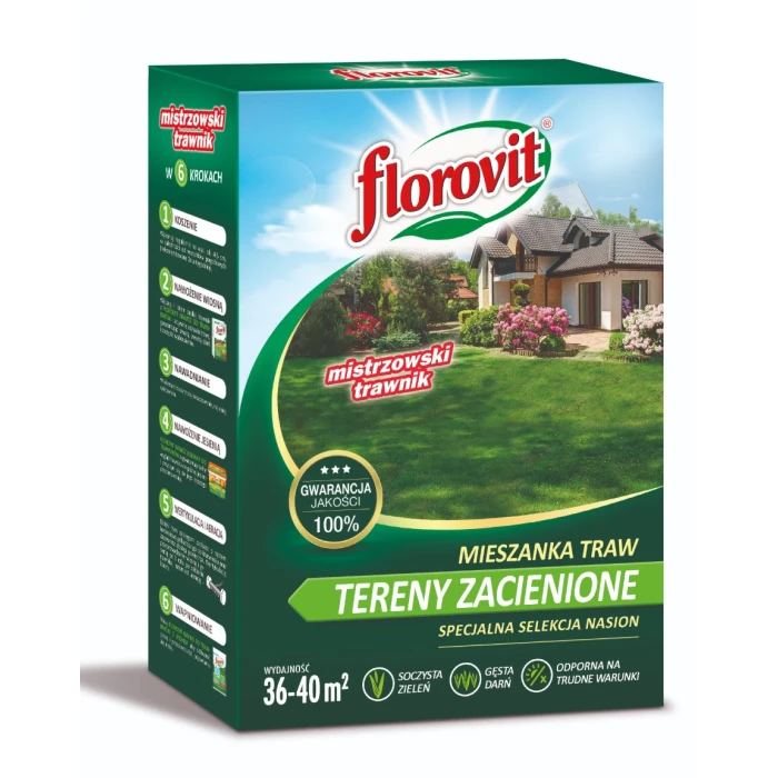 Florovit mieszanka traw tereny zacienione 0,9kg karton