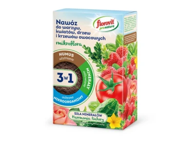 Florovit pro natura 3w1 do warzyw, kwiatów, drzew i krzewów owocowych 1kg karton
