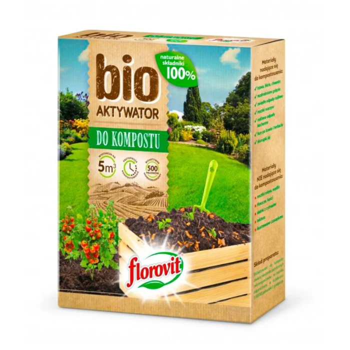 Florovit bionawóz granulowany BIOaktywator do kompostu 0,5kg karton