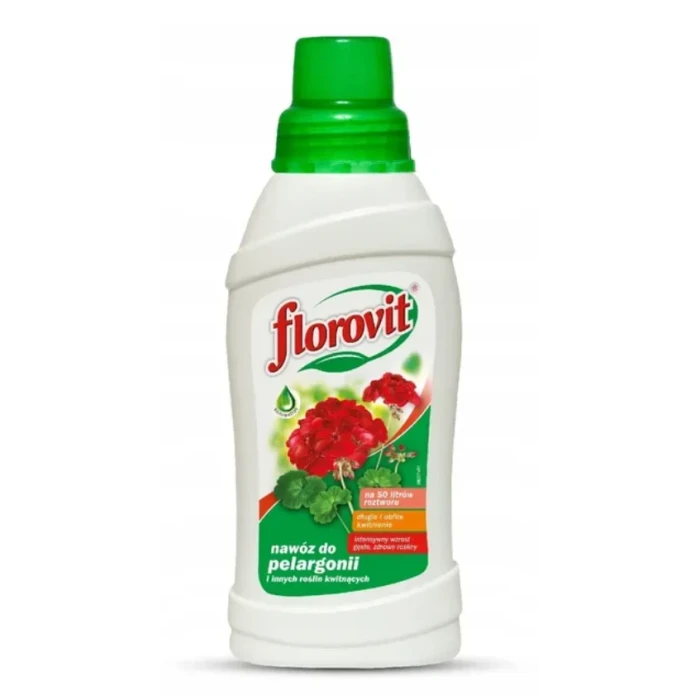 Florovit nawóz do pelargonii i innych roślin kwitnących butelka
