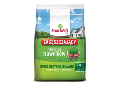 Fruktovit Plus zagęszczający nawóz do trawników 3kg worek