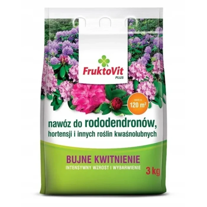 Fruktovit do rododendronów, hortensji i innych roślin kwaśnolubnych 3kg worek