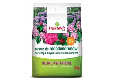 Fruktovit do rododendronów, hortensji i innych roślin kwaśnolubnych 3kg worek