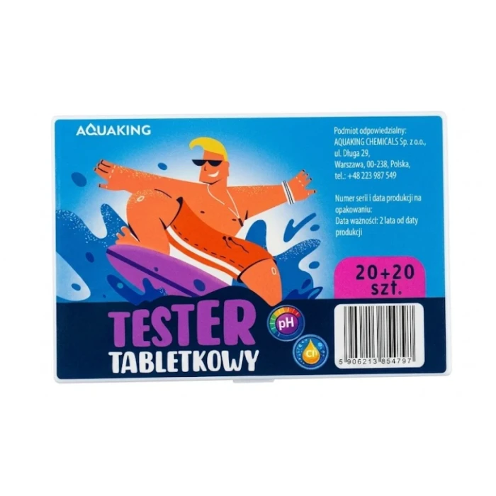 Tester tabletkowy Chlor + pH 20+20 testów