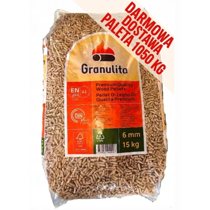 Pellet Granulita ENplus A1 — paleta 1050 kg | Wilkolaziak