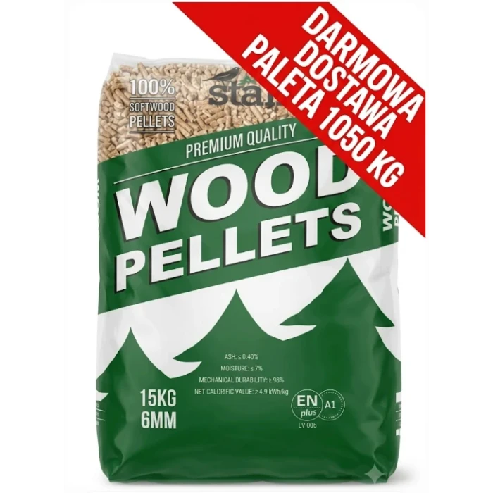 Pellet STALI WOOD PELLETS ENplus A1 PALETA 1050KG