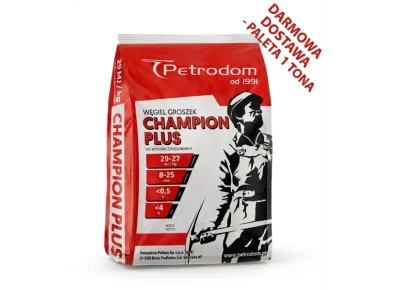 Wegiel groszek Champion Plus — paleta 1 t, darmowa dostawa