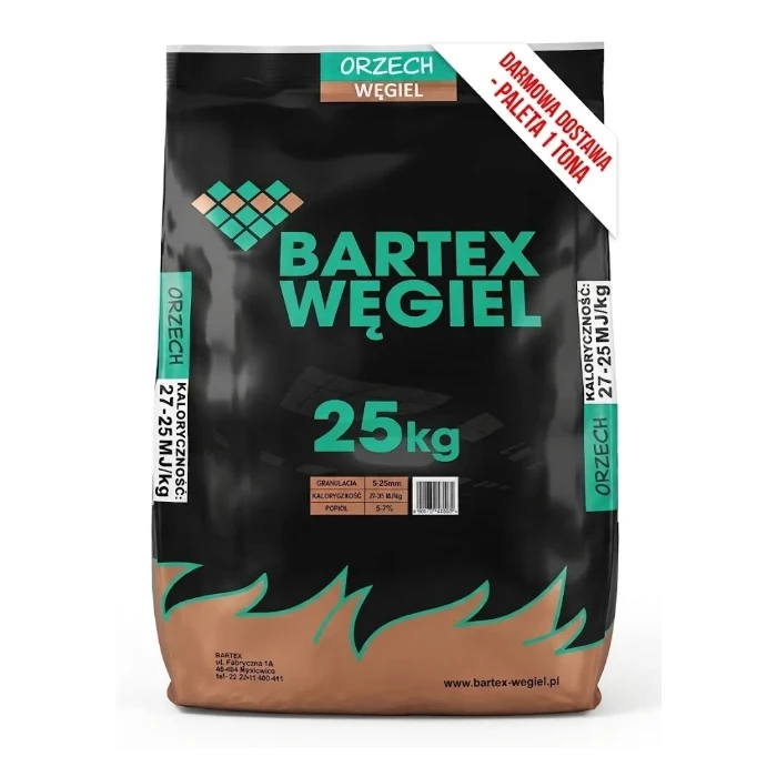 Wegiel Bartex Orzech 25 kg — cena i dostepnosc | Wilkolaziak